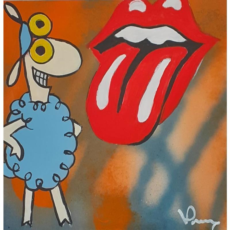Painting Musical sheep by Przemo | Painting Pop-art Pop icons Animals Acrylic
