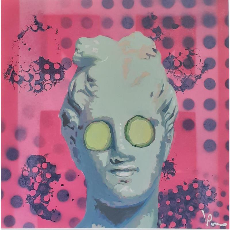 Gemälde Wrinkle mask von Przemo | Gemälde Pop-Art Pop-Ikonen Acryl
