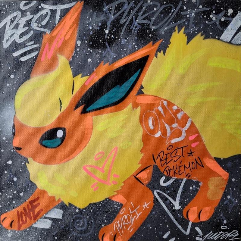 Painting pyroli by Kedarone | Painting Street art Graffiti Mixed Pop icons