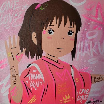 Painting Hello chihiro by Kedarone | Painting Street art Graffiti, Mixed Pop icons