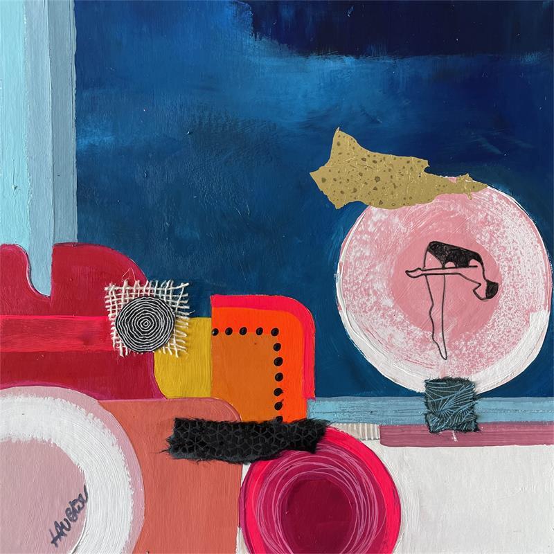 Painting Vitamines matinales 1 by Lau Blou | Painting Abstract Acrylic, Cardboard Pop icons