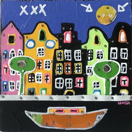 Painting Happy by Lovisa | Painting Pop art Mixed Urban