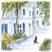 Painting Le petit gardien by Balme Delphine | Painting Illustrative Watercolor