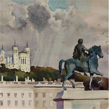 Painting 05.20-5 by Khodakivskyi Vasily | Painting Figurative Watercolor Urban