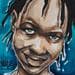 Painting Metissée by Deuz | Painting Street art Graffiti Portrait