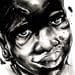 Peinture Djibril par Deuz | Tableau Street Art Graffiti Portraits