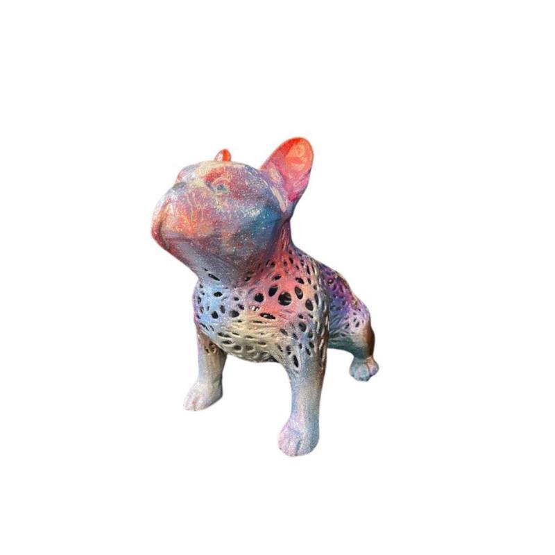 Sculpture Bulldog par Julien Mikhel Ydeasigner | Sculpture Pop art Résine animaux