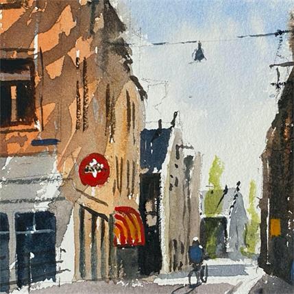 Painting After my Beer.. by Min Jan | Painting Figurative Watercolor Urban
