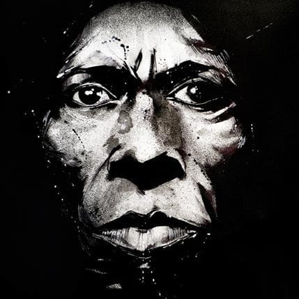 Painting Miles Davis by Deuz | Painting Street art Graffiti Portrait