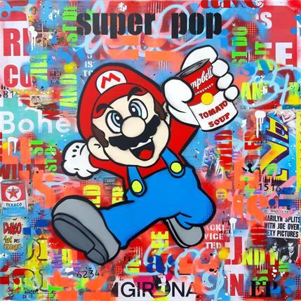 Painting SUPER POP by Euger Philippe | Painting Pop art Mixed Pop icons