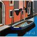 Peinture Venise barque par Du Planty Anne | Tableau