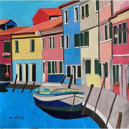 Painting Burano le bateau by Du Planty Anne | Painting