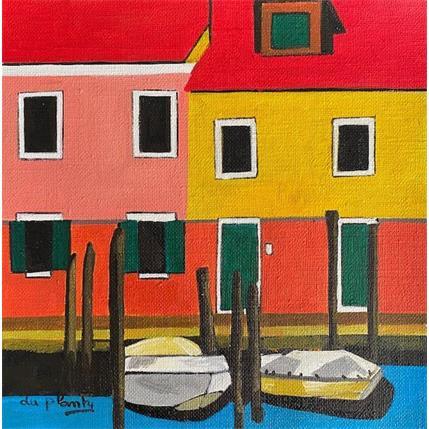 Painting Burano jaune by Du Planty Anne | Painting  Pop icons