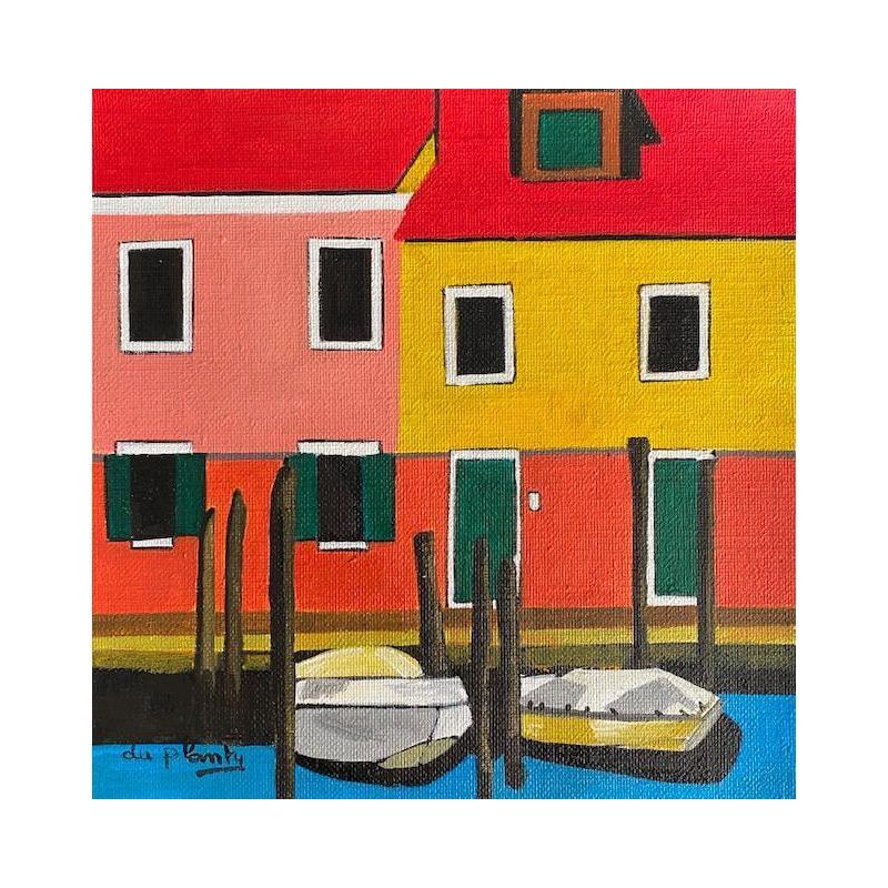 Painting Burano jaune by Du Planty Anne | Painting