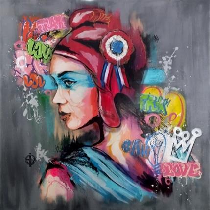 Painting Marianne la Bienveillance by Sufyr | Painting Street art Acrylic, Graffiti