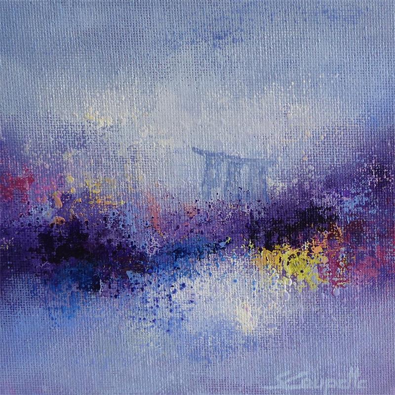 Painting Lights On Marina Bay Sands by Coupette Steffi | Painting Abstract Acrylic, Cardboard Landscapes