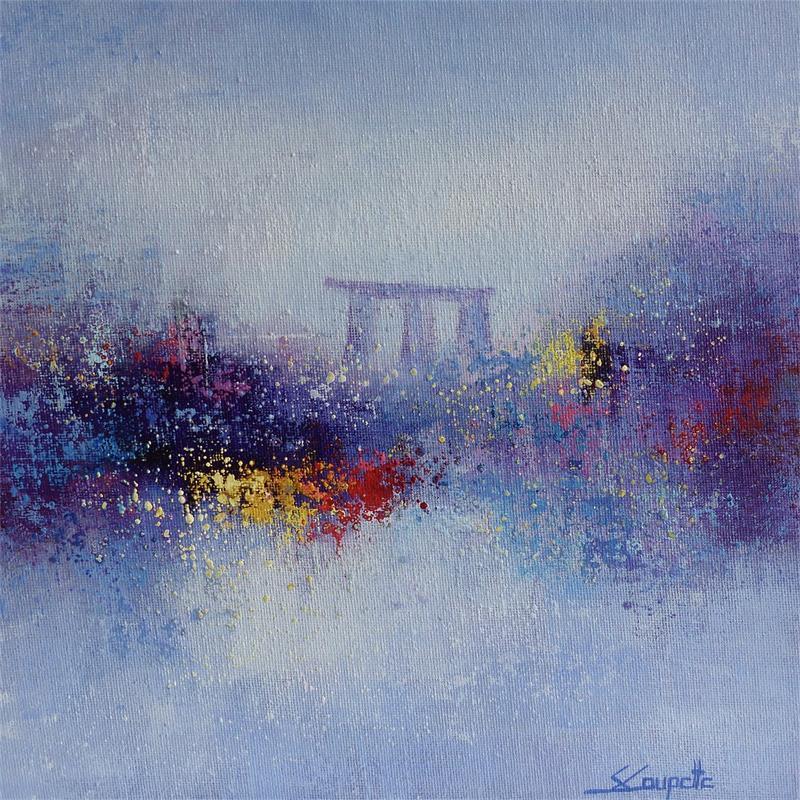 Painting Landmark Singapore by Coupette Steffi | Painting Abstract Acrylic Urban