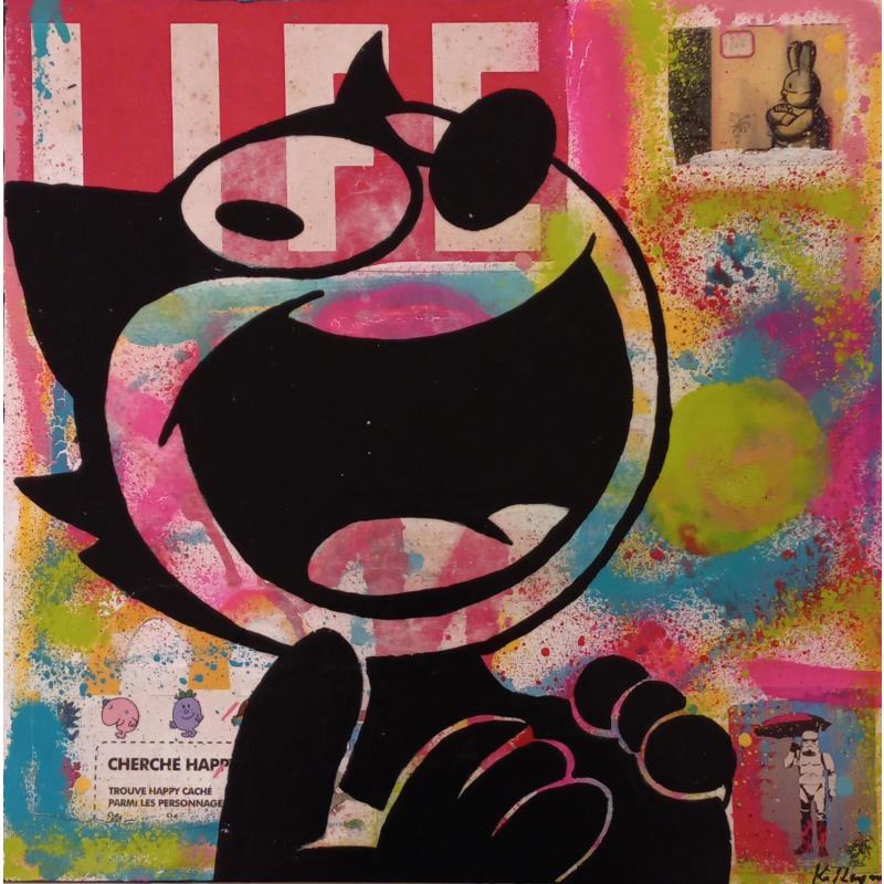 Peinture Felix MDR par Kikayou | Tableau Pop-art Icones Pop Graffiti