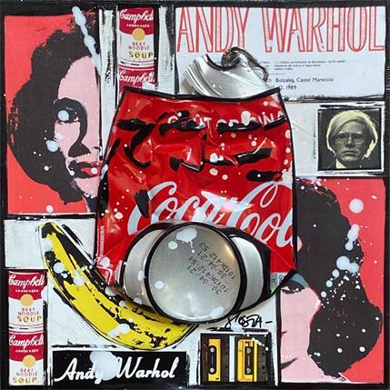 Painting POP COKE by Costa Sophie | Painting Pop art Mixed Pop icons