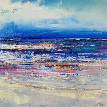 Painting De la plage by Levesque Emmanuelle | Painting Raw art Oil Marine