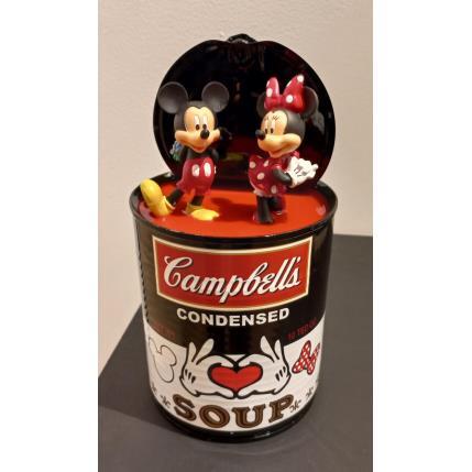 Sculpture Mickey & Minnie by TED | Sculpture Pop art Recycled objects Pop icons