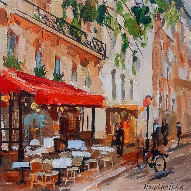 Painting Rue de Paris by Novokhatska Olga Carré d'artistes