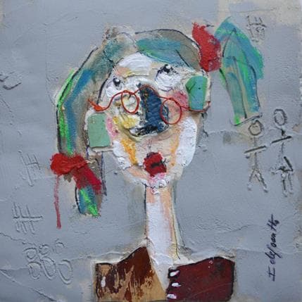 Peinture Lilou par De Joantho Isabelle | Tableau Art Singulier Portraits