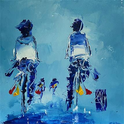 Painting Famille by Raffin Christian | Painting Figurative Acrylic, Oil Life style