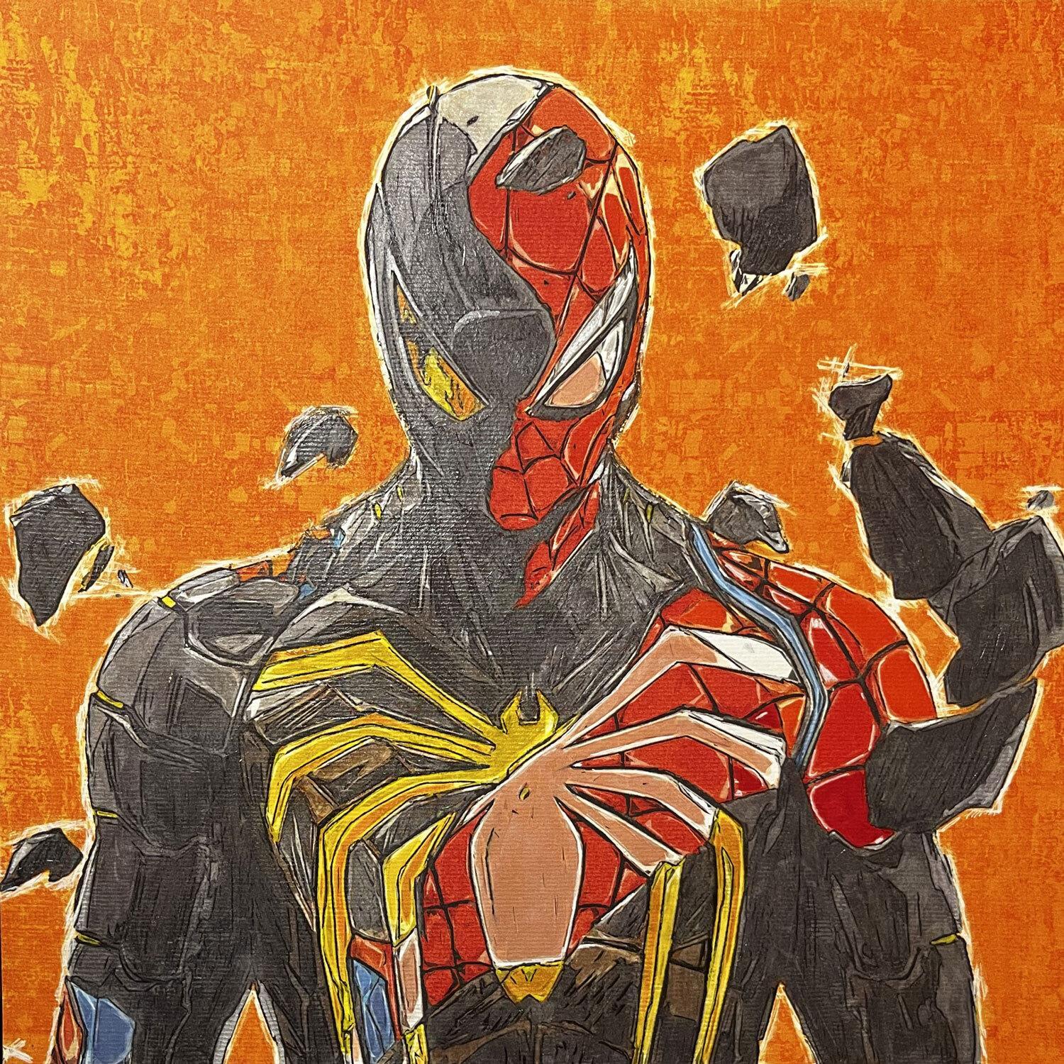 ▷ Painting Spider-Man by Benny Arte | Carré d'artistes