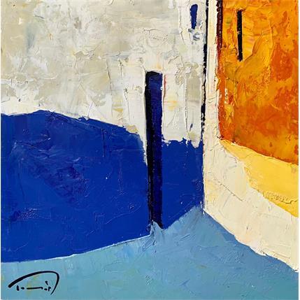 Painting Blue shadow by Tomàs | Painting Abstract Oil