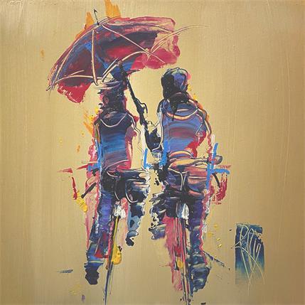 Painting Sous ton parapluie by Raffin Christian | Painting Figurative Acrylic, Oil Life style, Pop icons