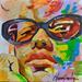 Painting M22 by Clavijo Velez Rodovaldo | Painting Figurative Portrait Urban Acrylic