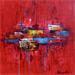 Painting Overjoyed On Vacation by Coupette Steffi | Painting Abstract Urban Cardboard Acrylic