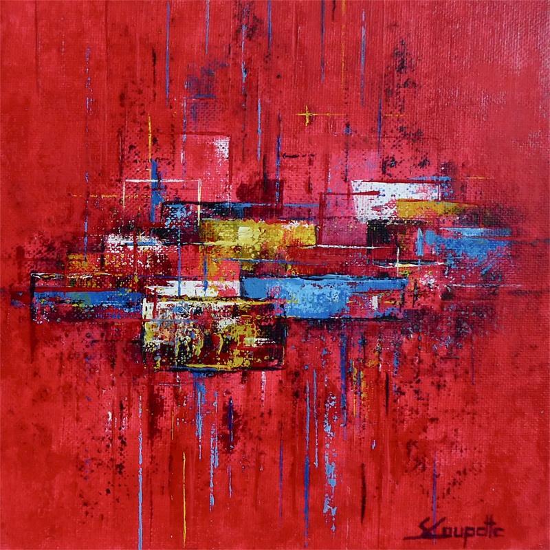 Painting Overjoyed On Vacation by Coupette Steffi | Painting Abstract Acrylic, Cardboard Pop icons, Urban