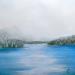Gemälde Grand lac von Pressac Clémence | Gemälde Figurativ Landschaften Öl