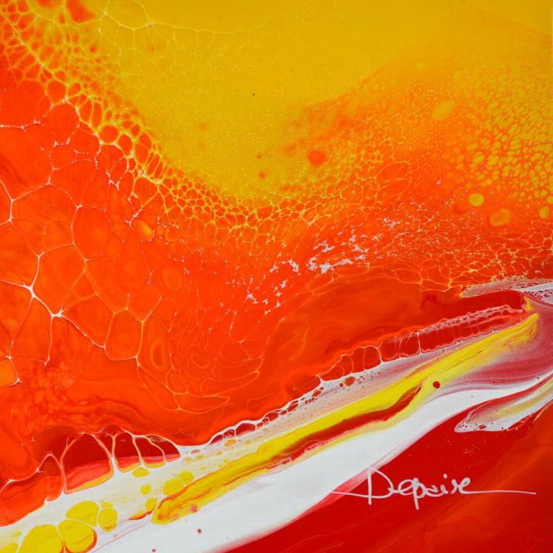 Painting Agrumes 1 by Depaire Silvia | Painting Abstract Mixed Minimalist