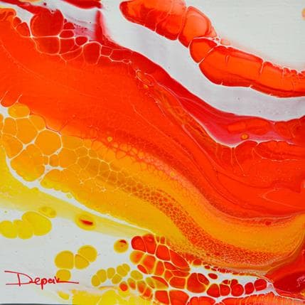 Painting Agrumes 1 by Depaire Silvia | Painting Abstract Acrylic Minimalist