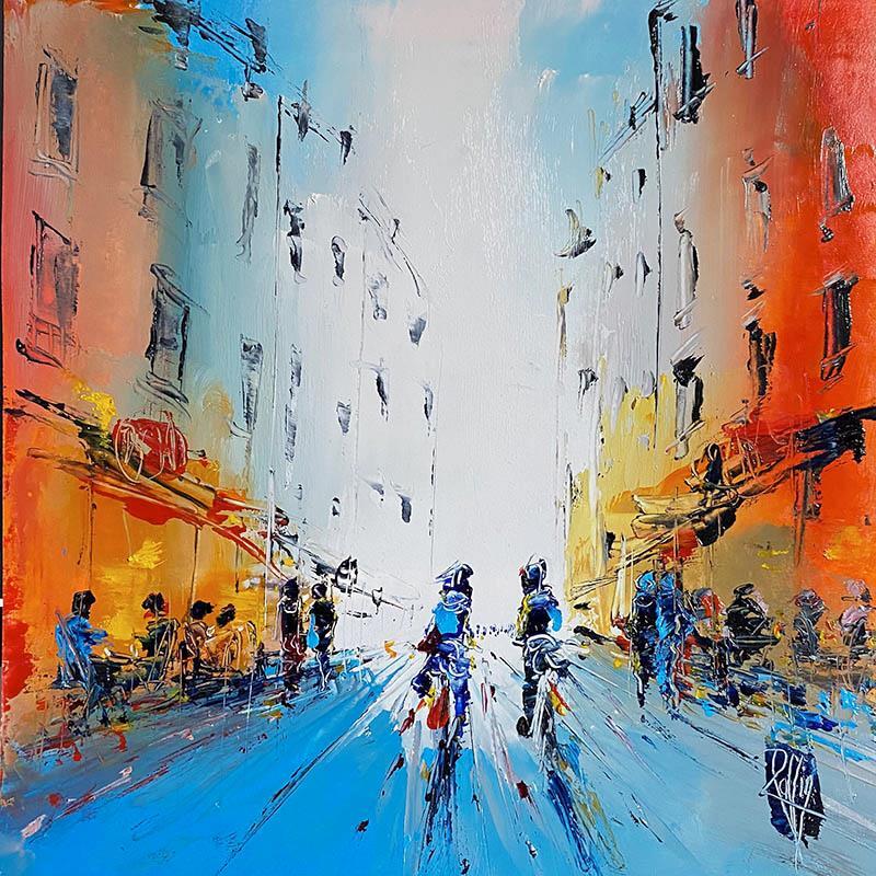 Painting Paris by Raffin Christian | Painting Figurative Urban Oil Acrylic