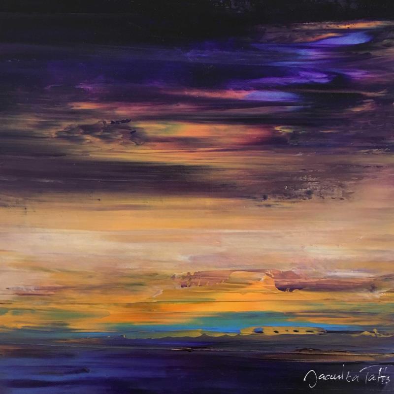 Painting Ultraviolet (ii) by Talts Jaanika | Painting Abstract Landscapes Marine Acrylic