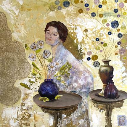 Painting Miss Lina  by Romanelli Karine | Painting Figurative Mixed Life style
