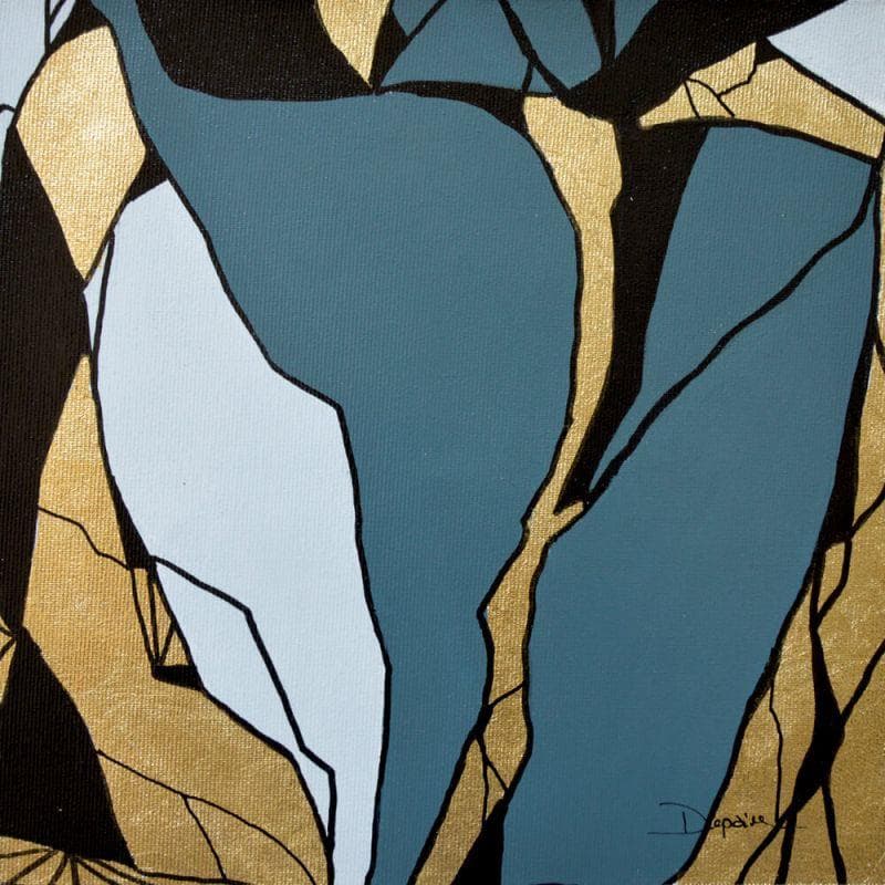 Peinture Fractures 2 par Depaire Silvia | Tableau Abstrait Minimaliste Acrylique