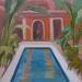 Painting Riad  by Lorene Perez | Painting Figurative Life style Oil