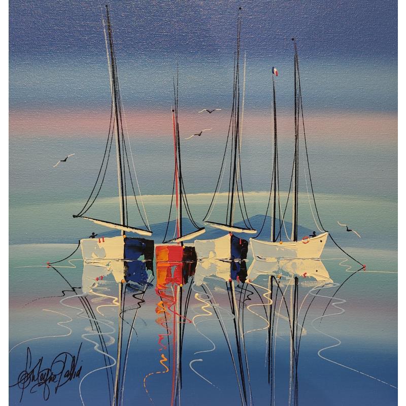 Painting La vie en mer by Fonteyne David | Painting Figurative Acrylic, Oil Marine