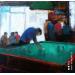 Painting le billard by Fernando | Painting Figurative Life style Oil