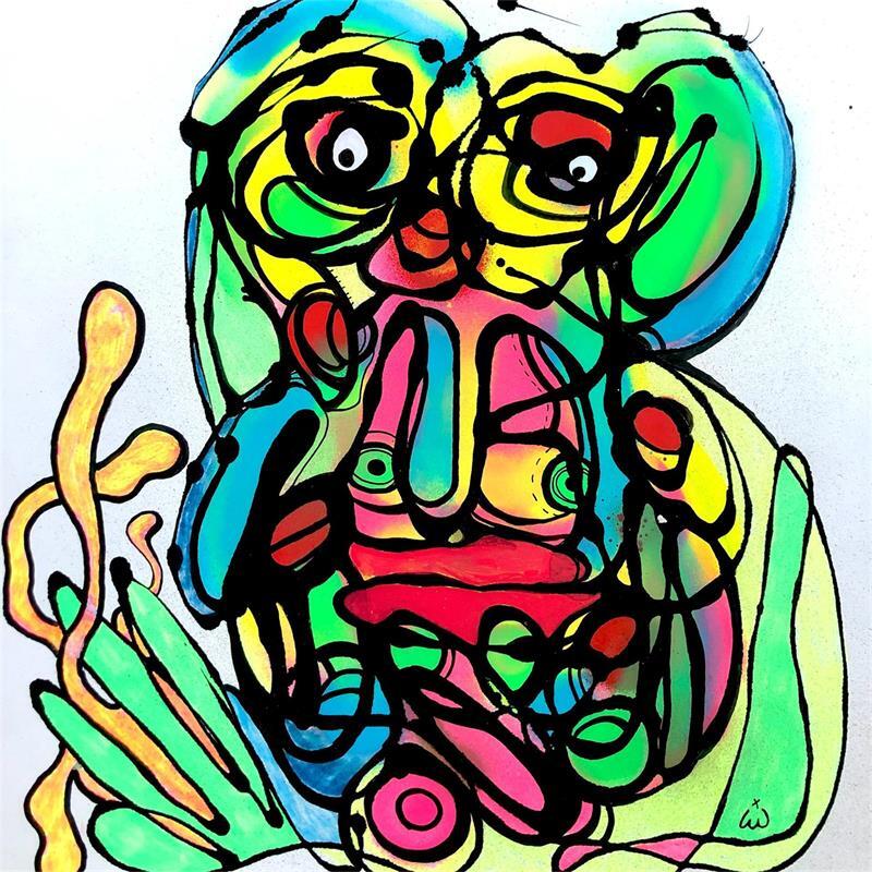Painting Blob Doo by iW | Painting Street art Acrylic, Graffiti, Oil Minimalist