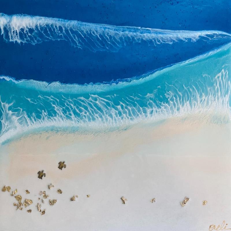 Gemälde Magical von Aurélie Lafourcade painter | Gemälde Figurativ Landschaften Marine Alltagsszenen Holz