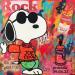 Painting Snoopy pop by Kikayou | Painting Pop art Mixed Pop icons