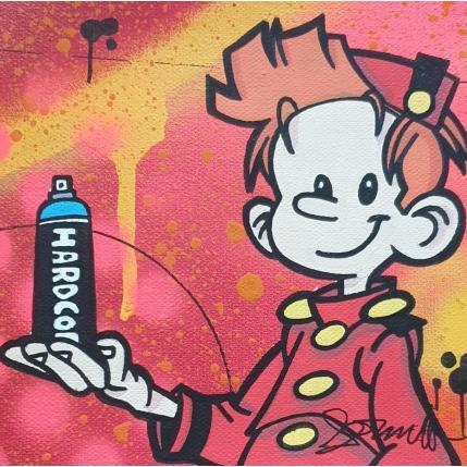 Painting PAINTER SPIROU by Fermla | Painting Street art Graffiti Pop icons
