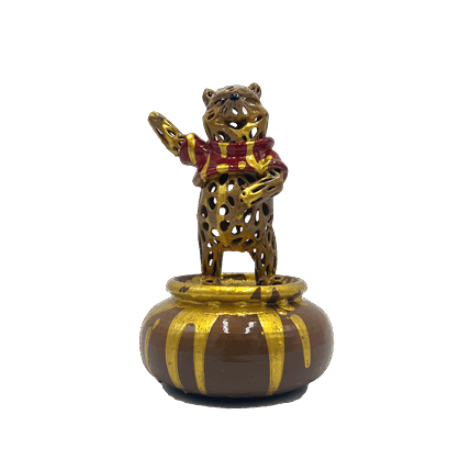 Sculpture Honey Jar Bear by Mikhel Y Julien | Sculpture Pop art Mixed Animals