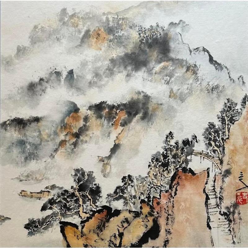 Peinture PROGRESSING par Sanqian | Tableau Figuratif
